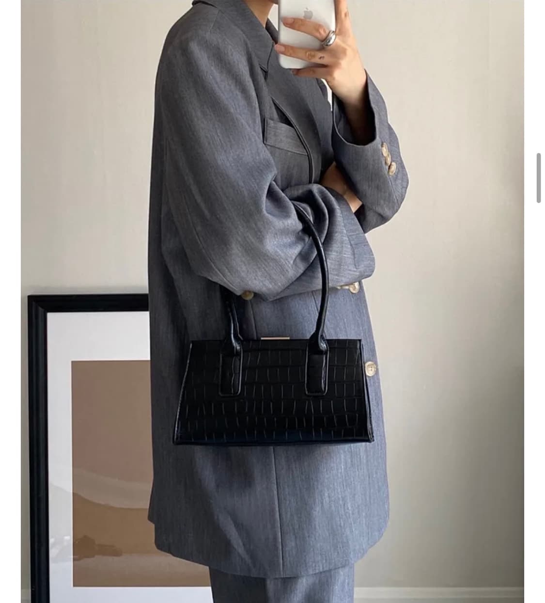 택포)새상품)스퀘어 숄더백 크로스백 상품이미지2