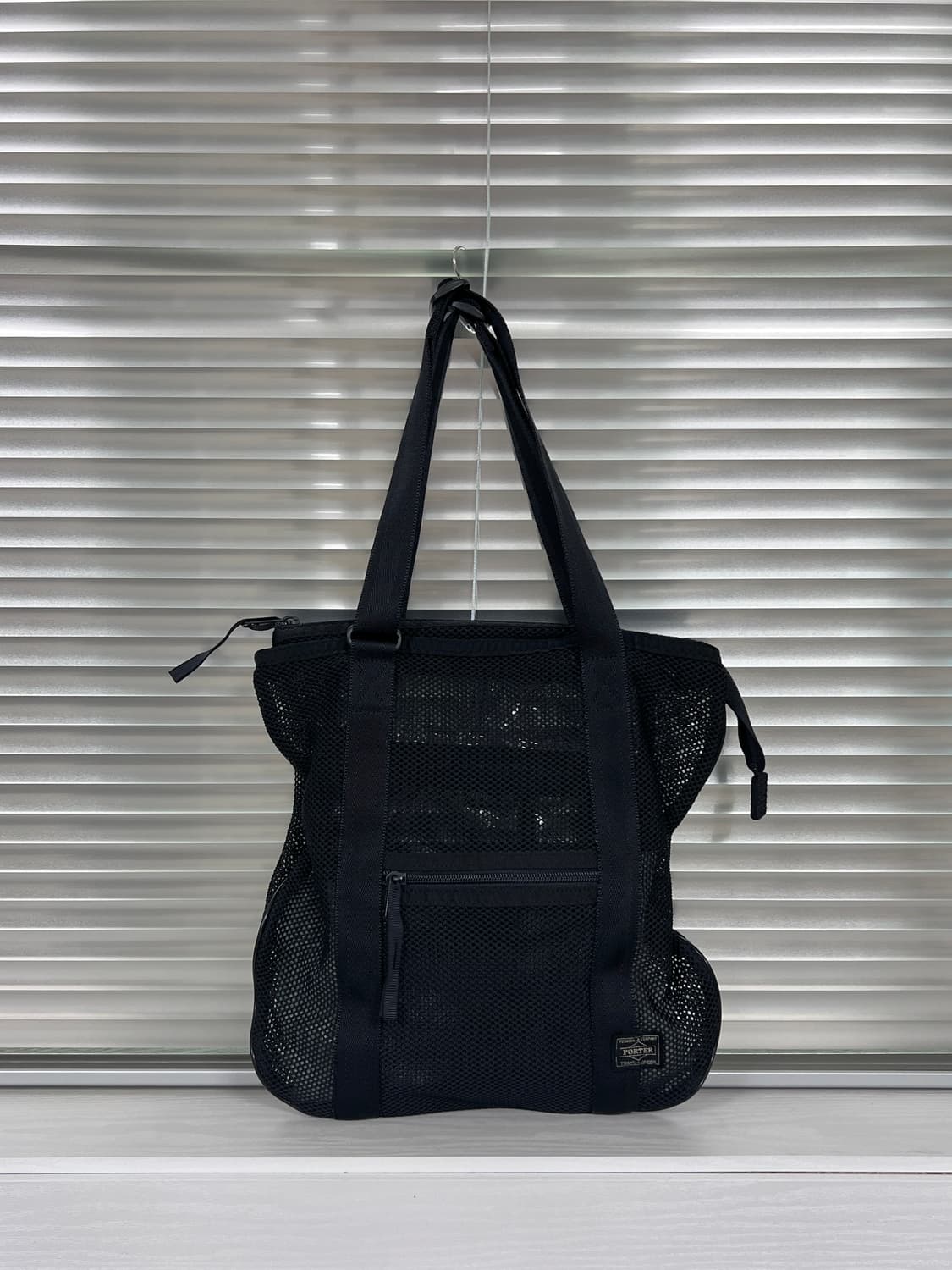 PORTER-MESH SHOULDER TOTE BAG (Black) 상품이미지4
