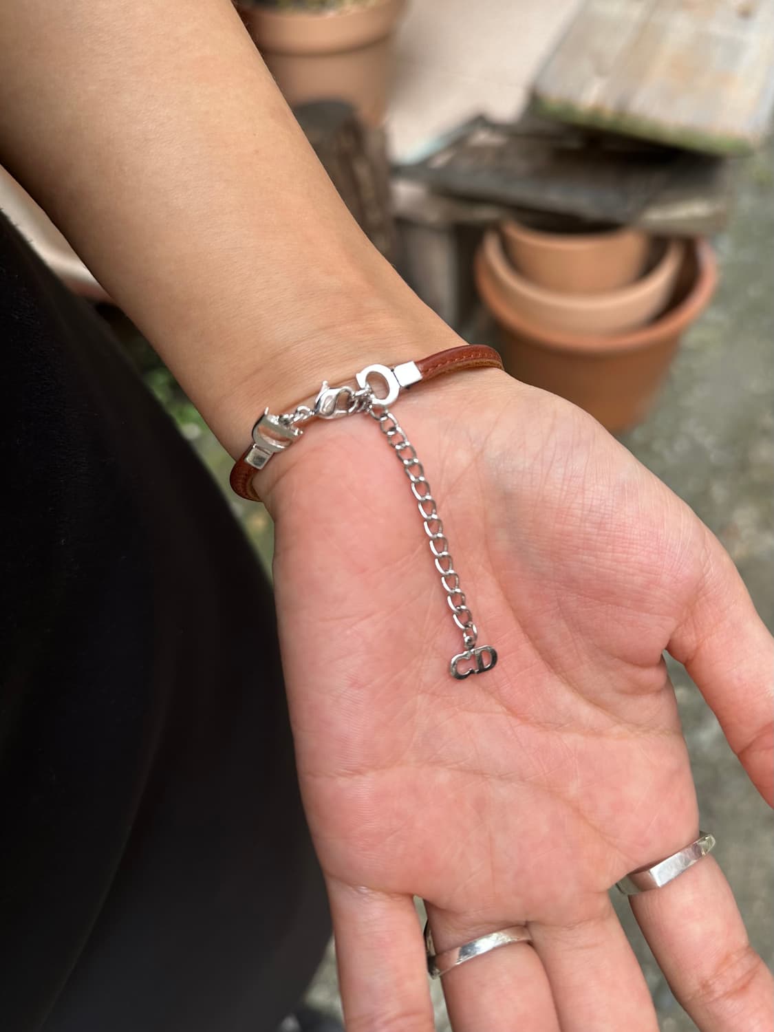 Dior leather ribbon bracelet 상품이미지4