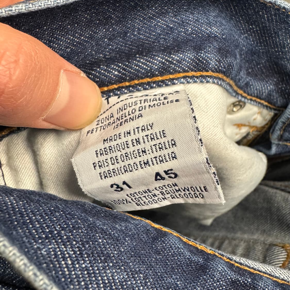 00s 돌체앤가바나 데님 팬츠 전면 포켓 로고 포인트 중청 상품이미지9