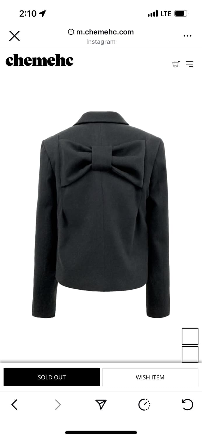 POM BOW JACKET (CHARCOAL) 상품이미지1