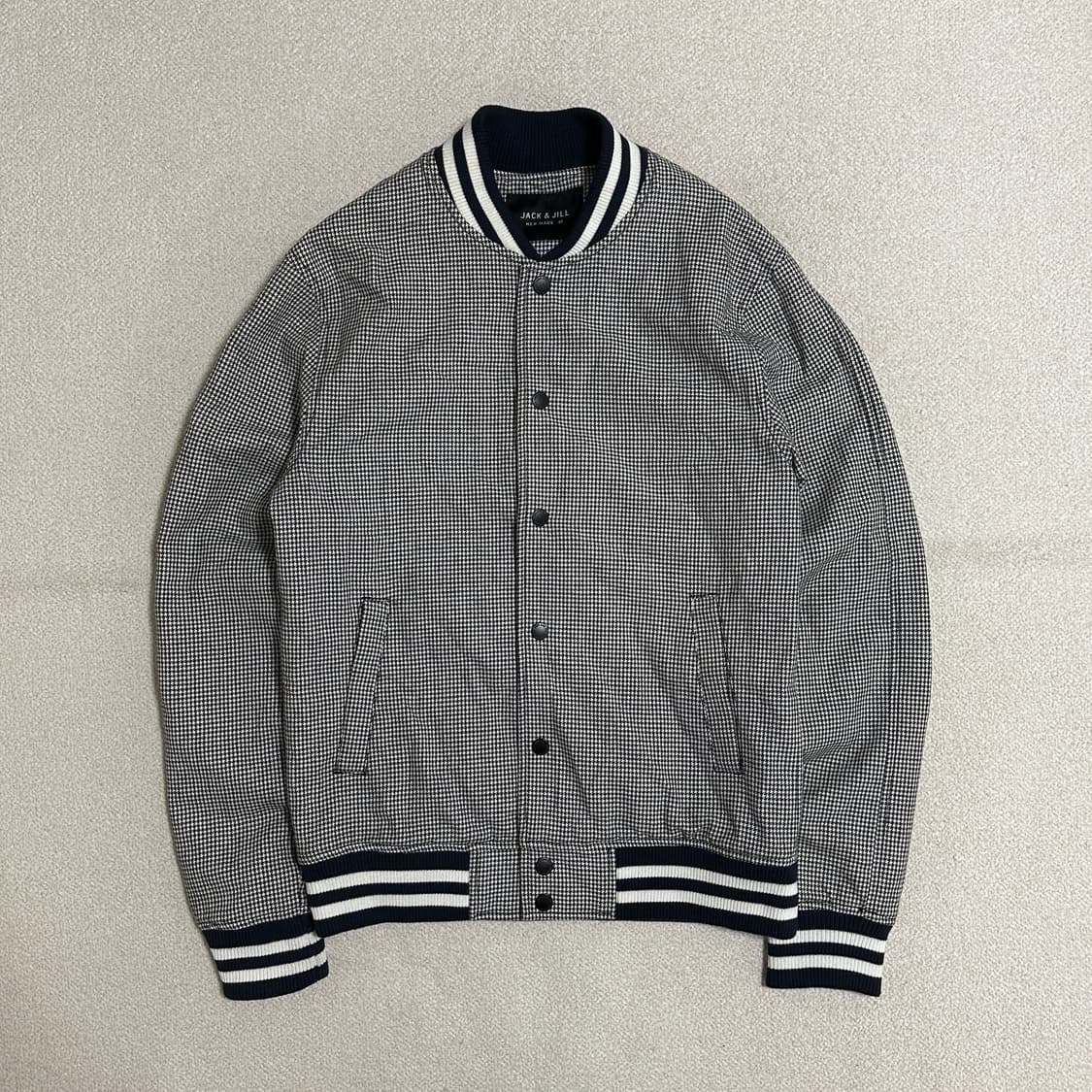 잭앤질 하운드투스 패턴 블루종 상품이미지2