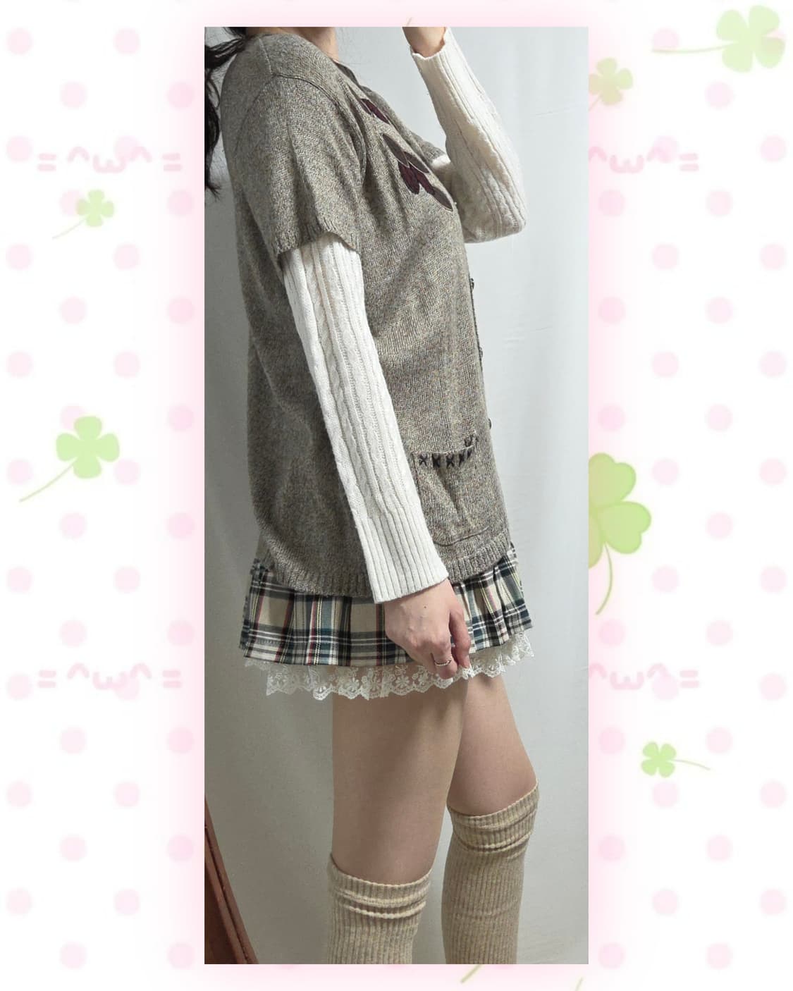 모카 다람쥐 모리 반팔가디건 상품이미지4