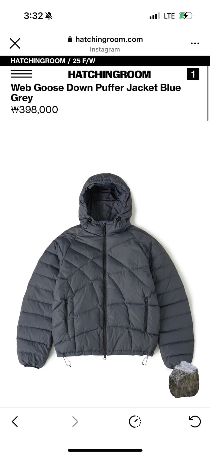 해칭룸 web goose down puffer 상품이미지1