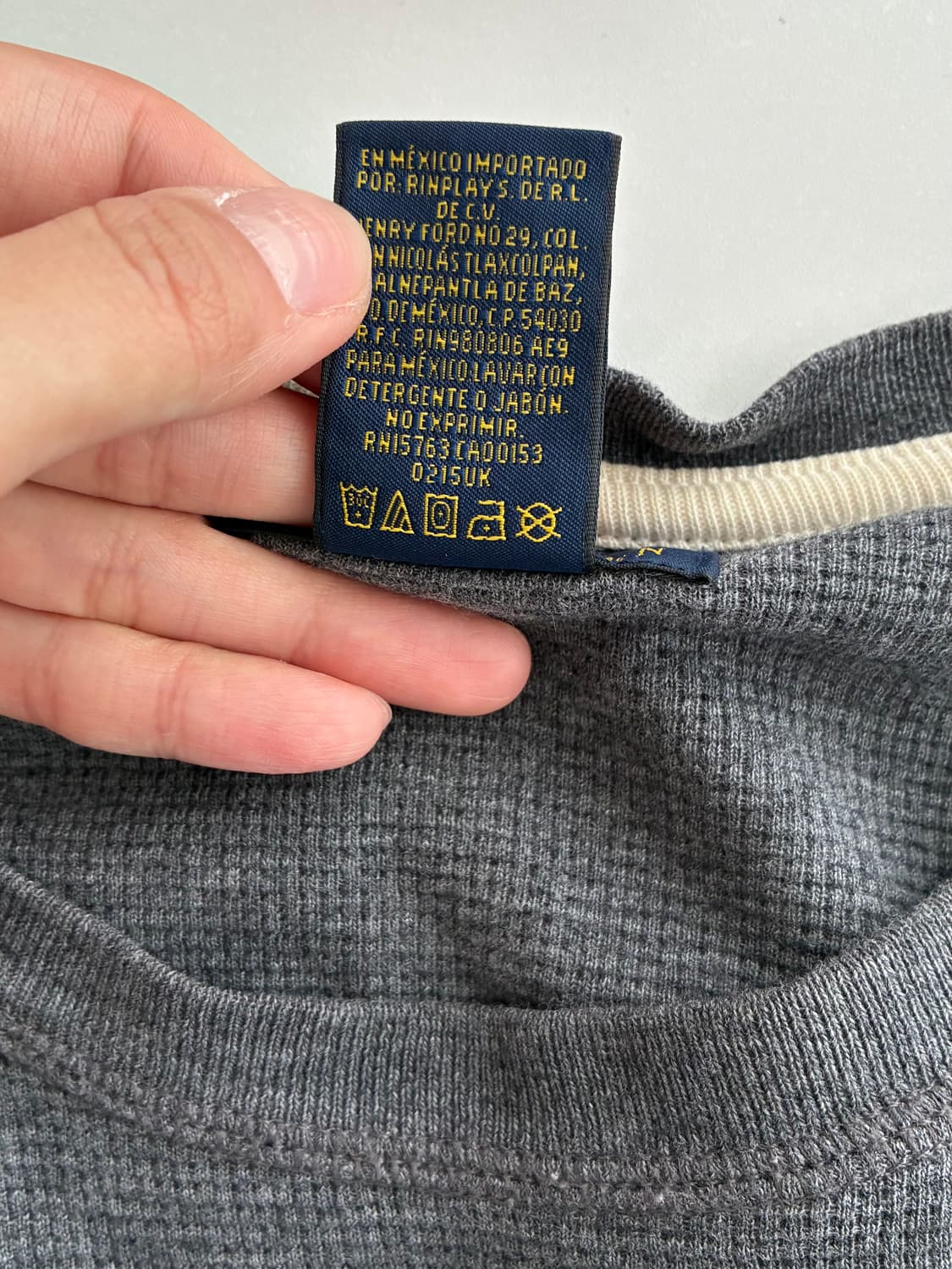 XL) 폴로 랄프로렌 와플 롱슬리브 그레이 상품이미지4