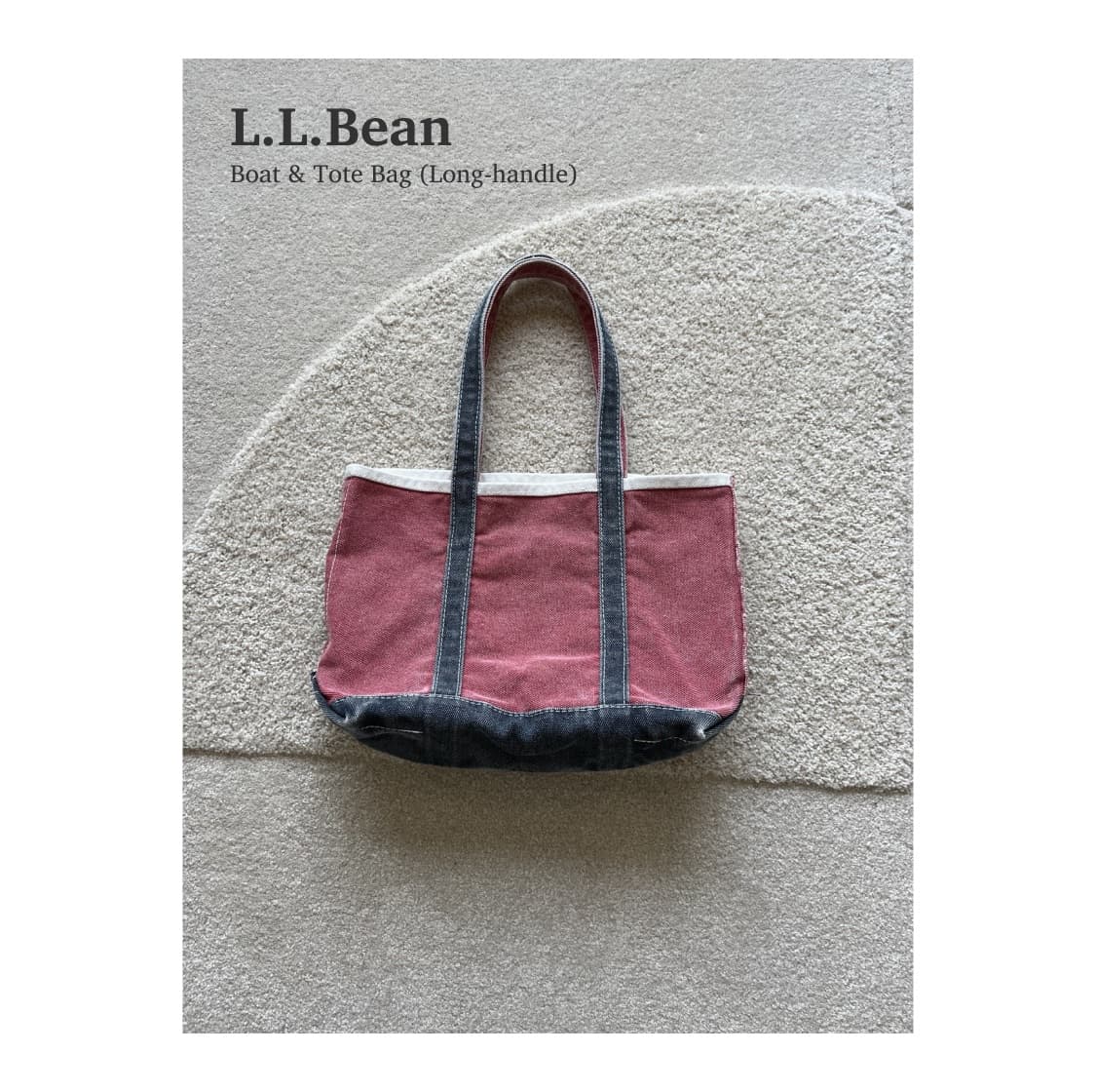 90s L.L.Bean Boat & Tote Bag (롱핸들) 상품이미지1