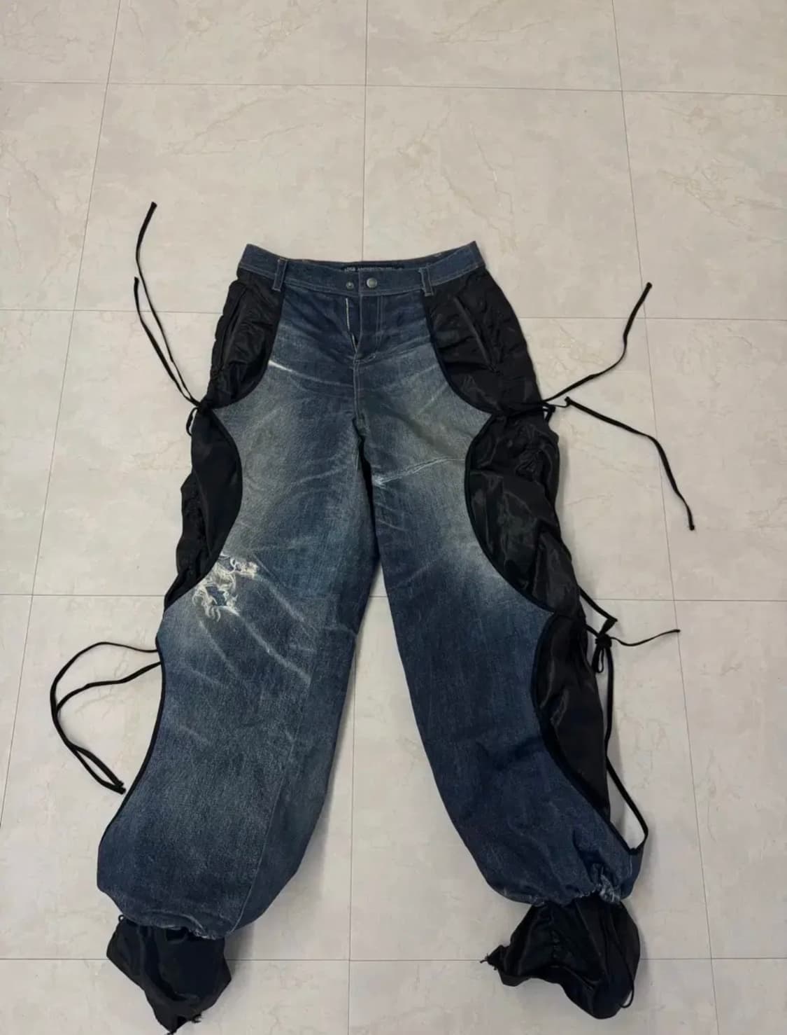 앤더슨벨 데님 트롱프뢰유 레이어드 타잉 팬츠 상품이미지9