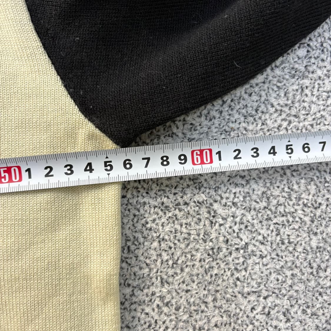 100 미쏘니 빈티지 배색 긴팔 울 니트 0402J 상품이미지5