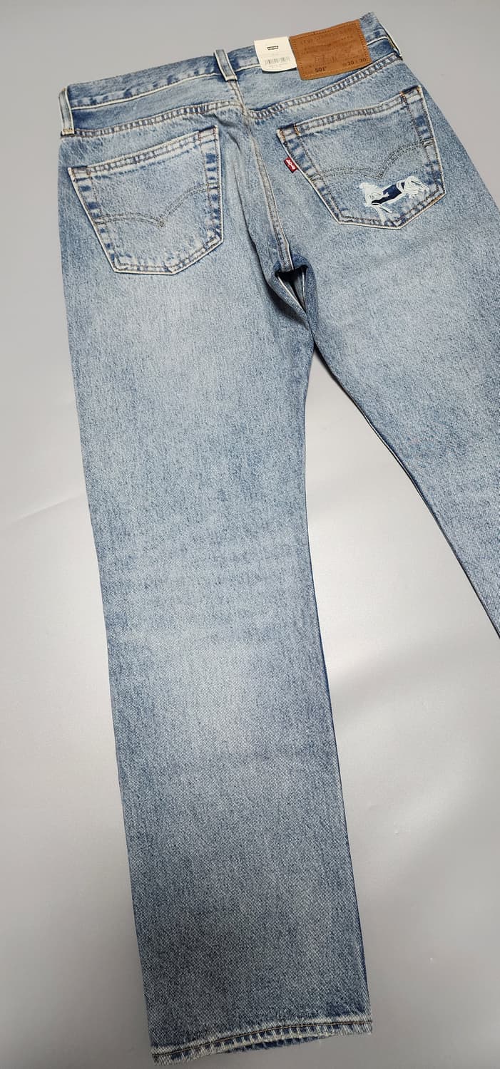 리바이스 501 셀비지 터키석 리벳 (W30) 상품이미지10