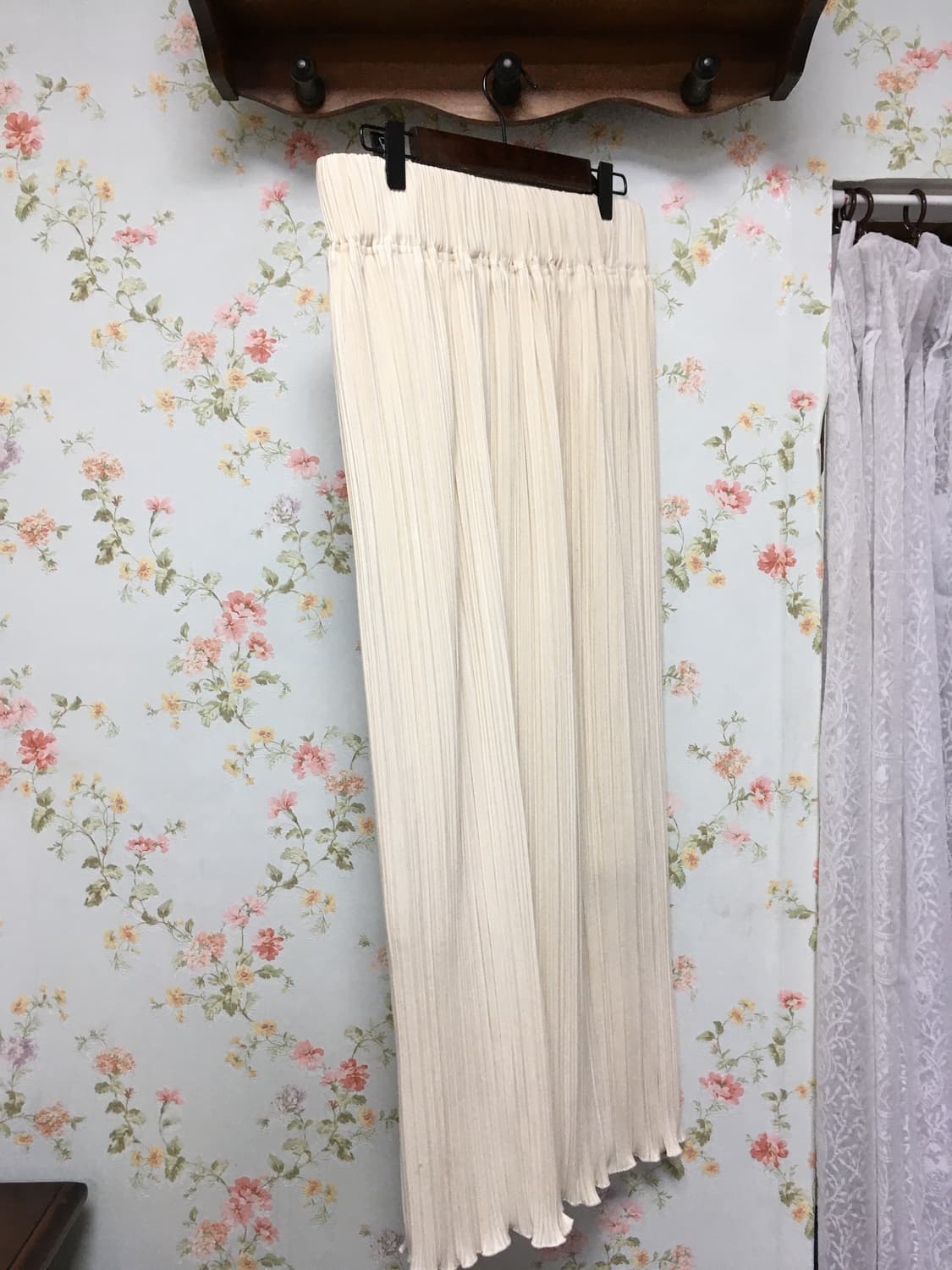 롱 플리츠 트임 스커트 상품이미지2