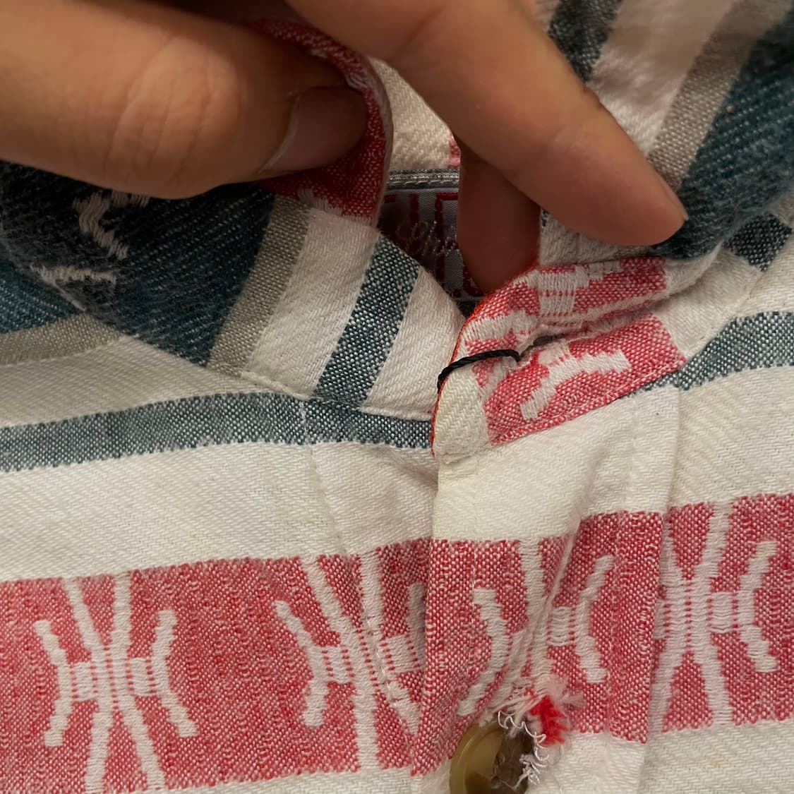 90s 안드레 레오 빈티지 에스닉 패턴 포켓 셔츠 상품이미지7