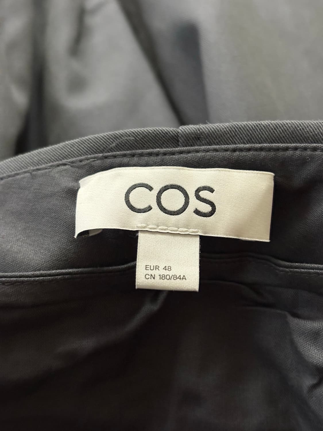 cos 플리티드 와이드 레그 트라우저 그레이 48 상품이미지3
