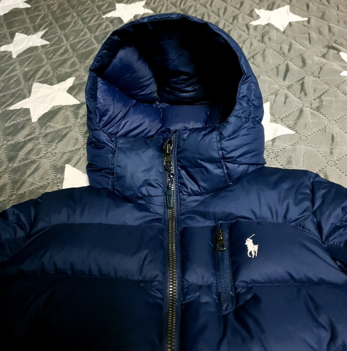 폴로랄프로렌 키즈 덕다운 후드 패딩 네이비 (3/3T) 상품이미지2
