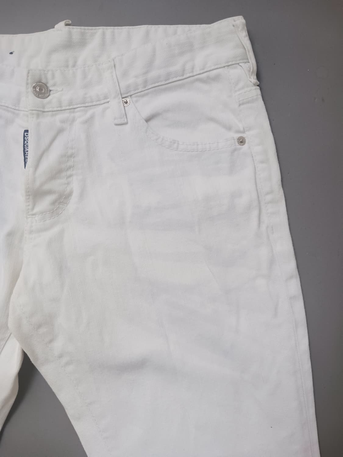 [31] 정품 디스퀘어드2 링클다이 화이트 슬림진 청바지 상품이미지4