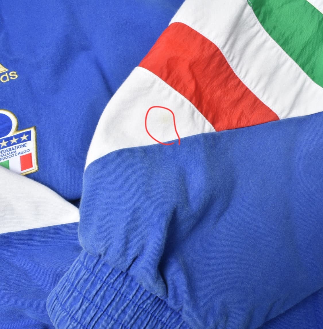 아디다스 이탈리아 반집업 점퍼 XL 상품이미지7