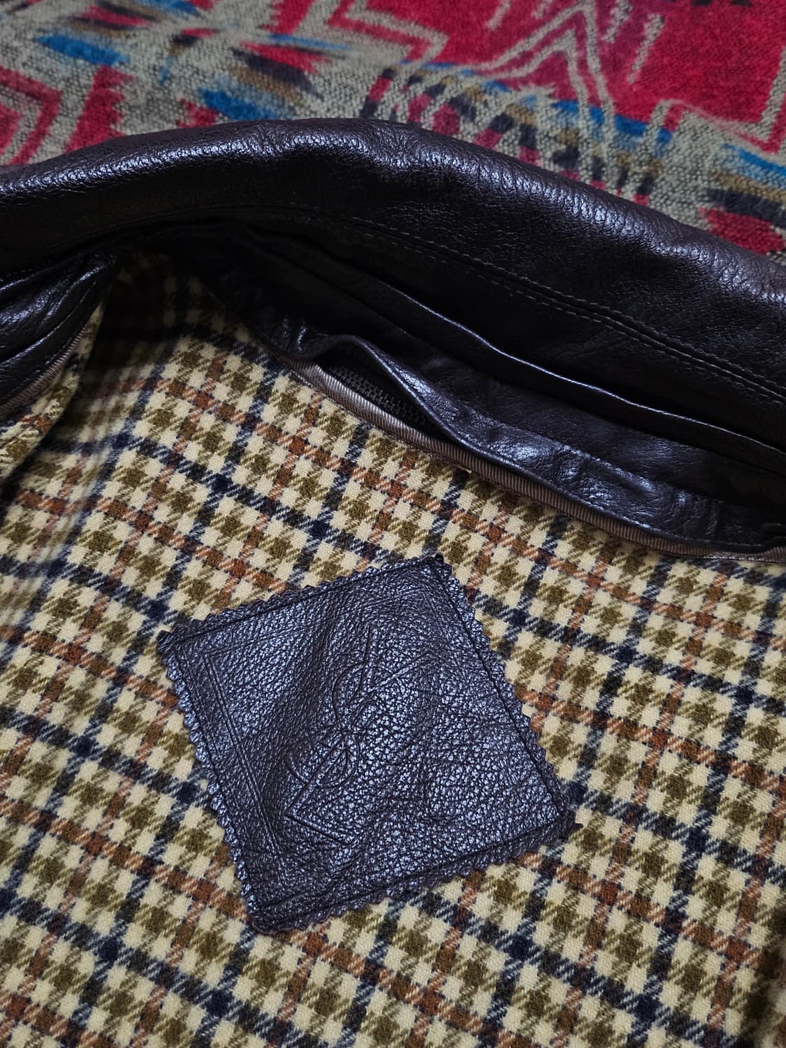 Ysl 다크브라운 가죽 자켓 105 상품이미지4
