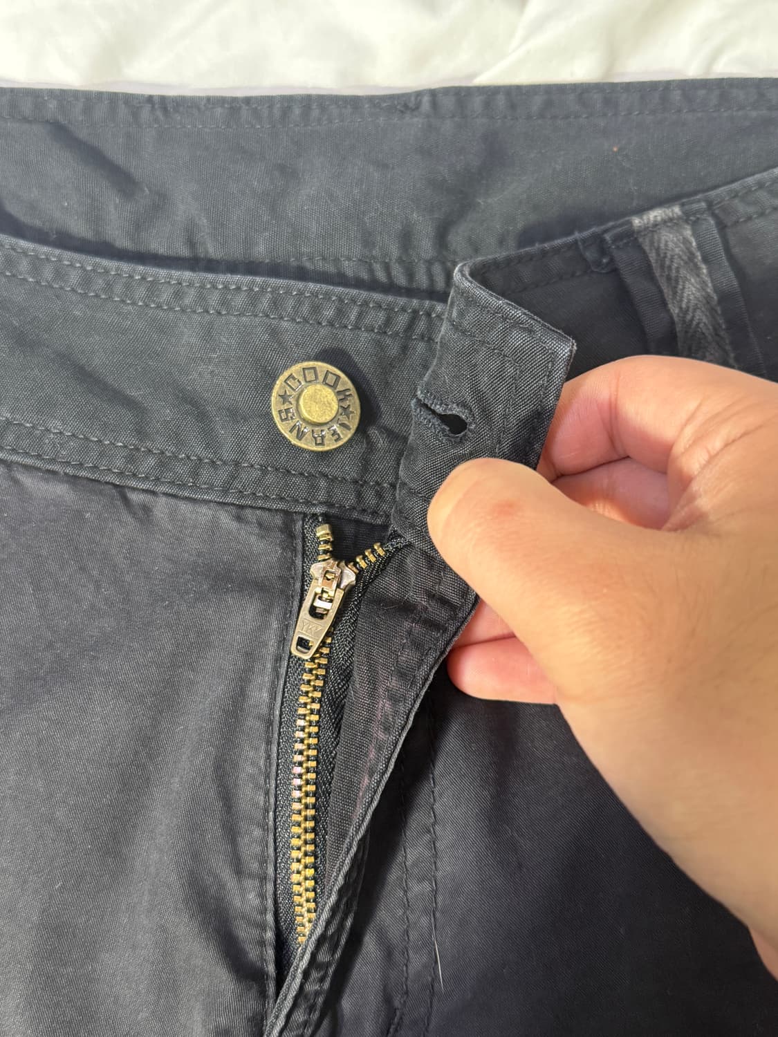 Cook jeans 패널 본디지 카고 팬츠 y2k vkei 상품이미지7