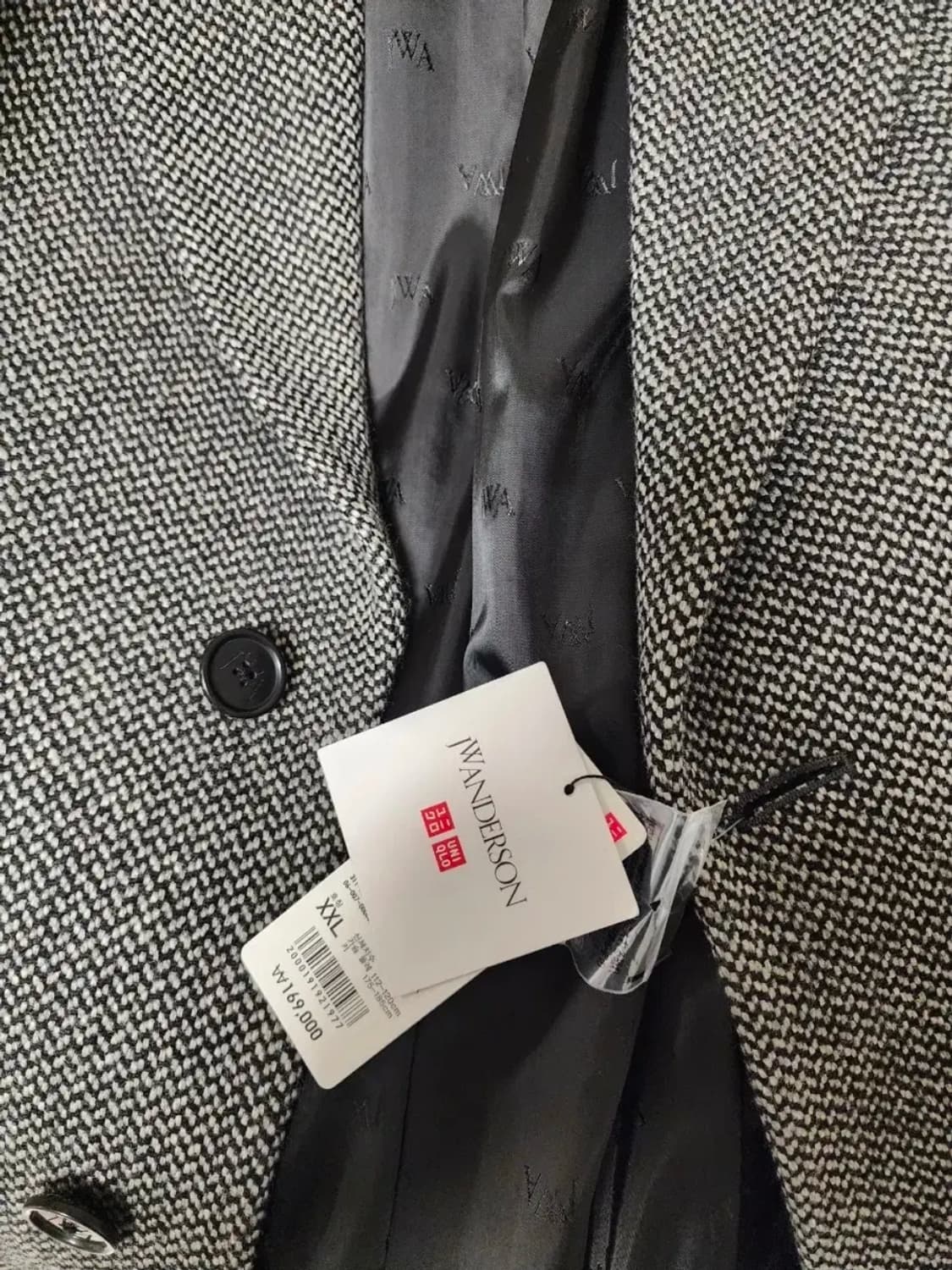 [새상품]유니클로 JW앤더슨 체스터 필드 코트 XXL 새제품 상품이미지3