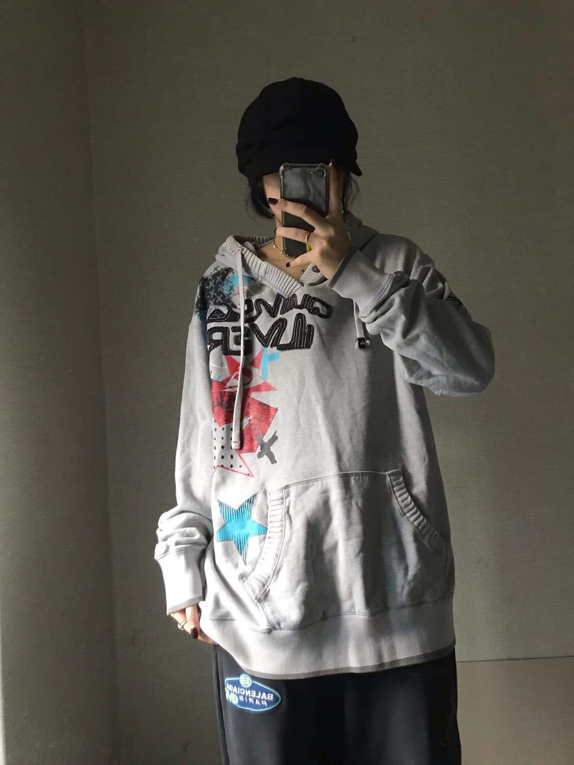 퀵실버 스타 오버핏 후드티 상품이미지4