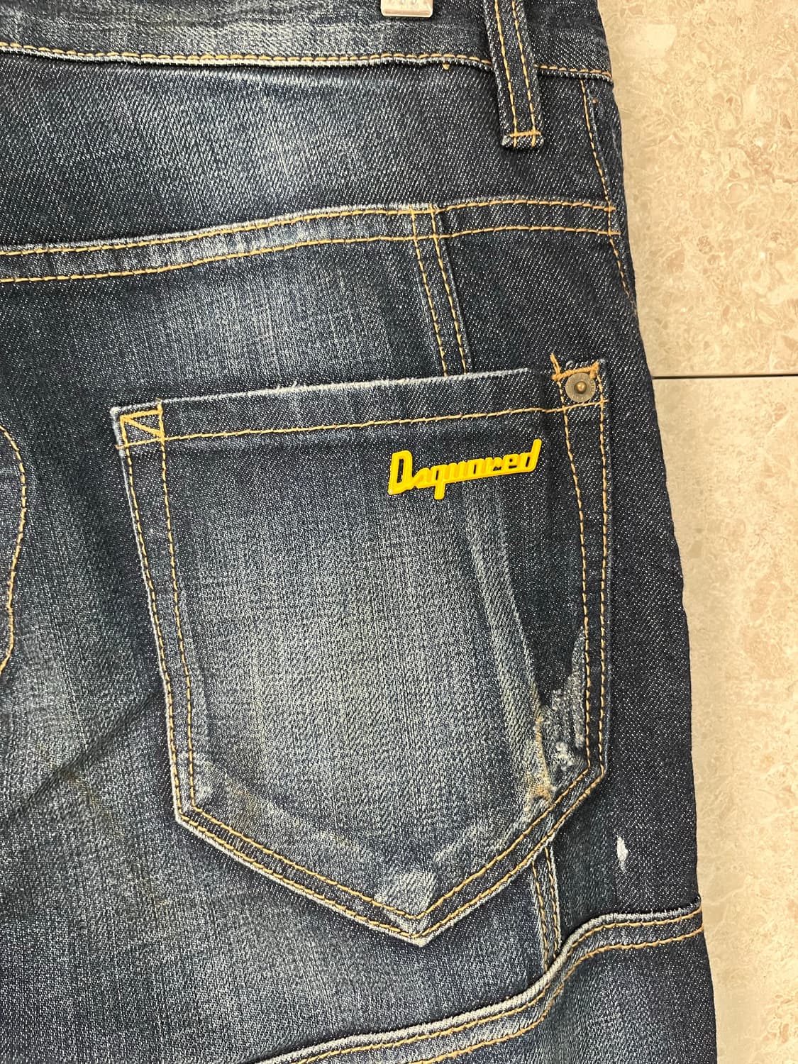 디스퀘어드2 가죽 패치 청바지 48사이즈 정품 상품이미지6