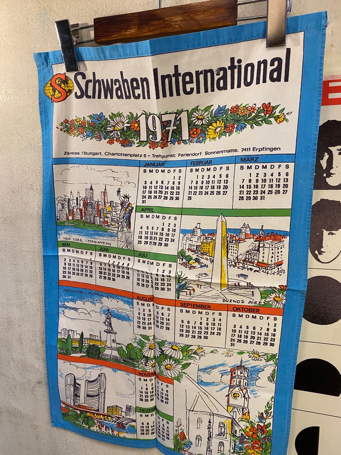 ☕️유럽 티타월 캘린더패브릭 상품이미지2