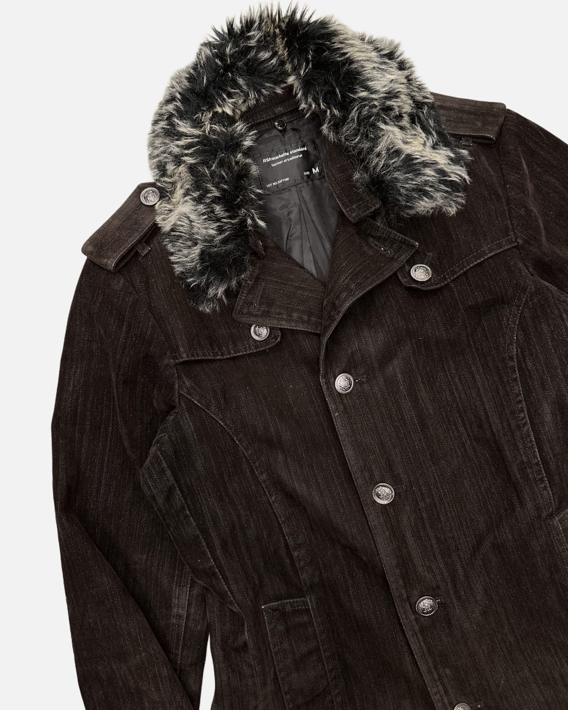 ROUSHATTE veluor tweel fur collar jacket 상품이미지2