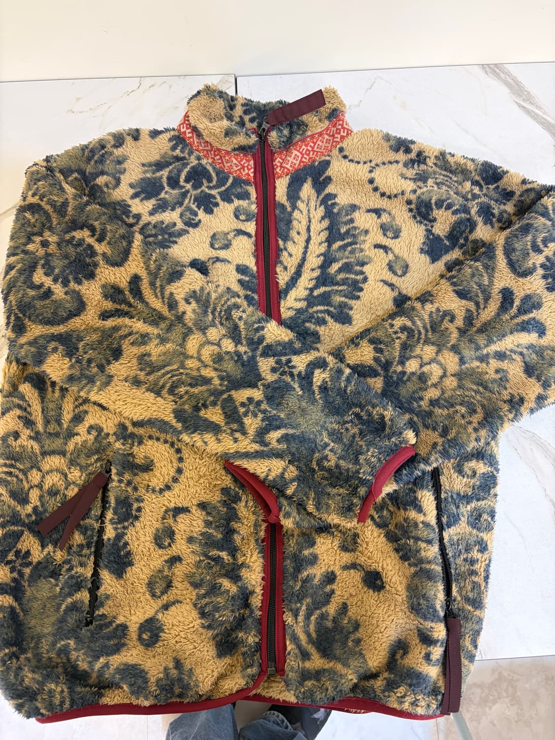 오늘만할인 급처 [2/L] kapital  캐피탈 다마스크 후리스 상품이미지2