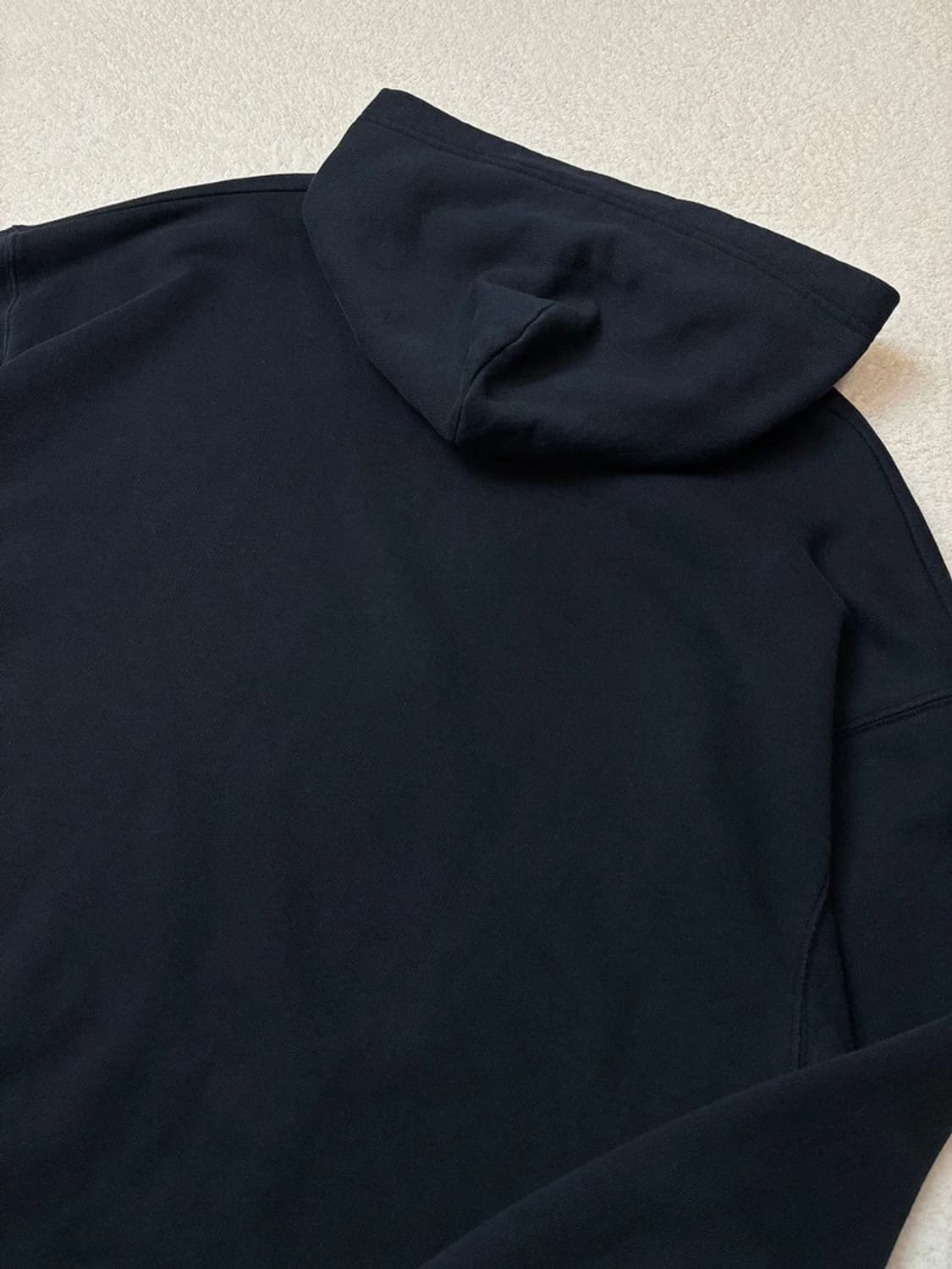 발렌시아가 블랙 BB 로고 오버핏 후드 티셔츠 PN5729    상품이미지6