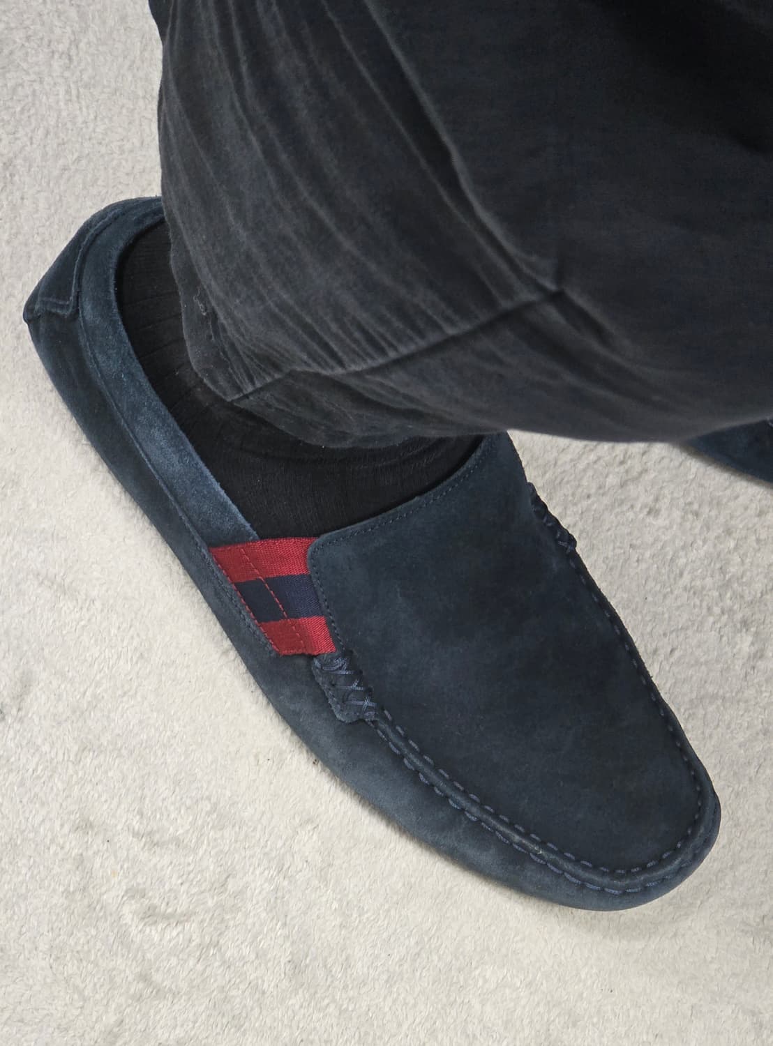 Gucci 구찌 스웨이드 로퍼 네이비 265 상품이미지10