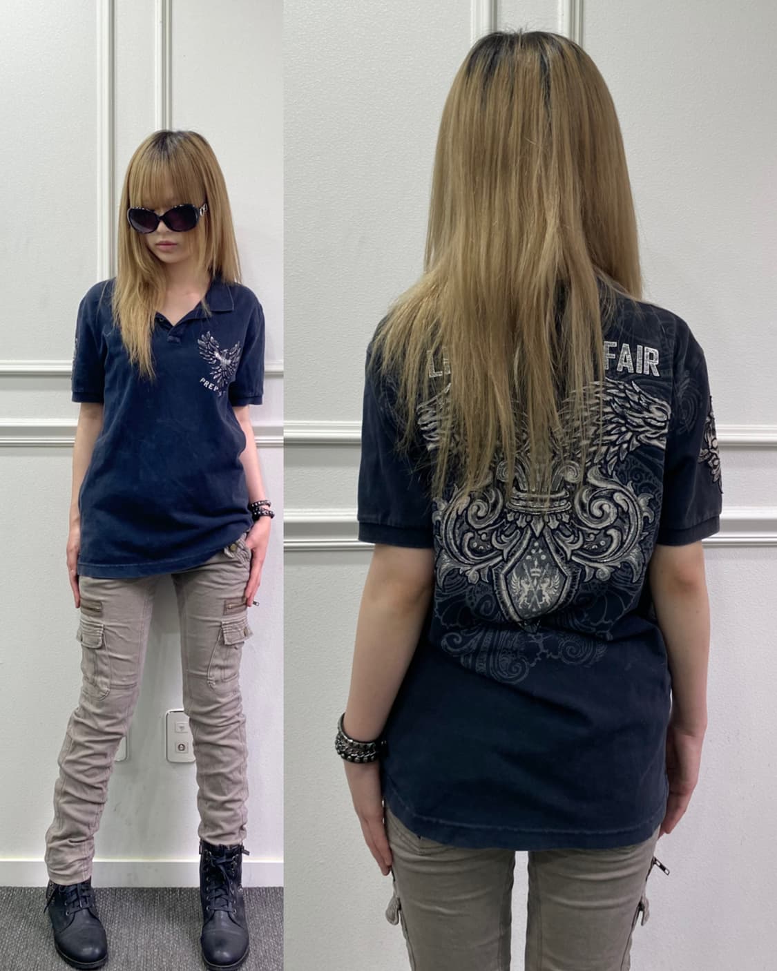 [PREPOTENTE]00’s Cross&Wing Print Tee 상품이미지6