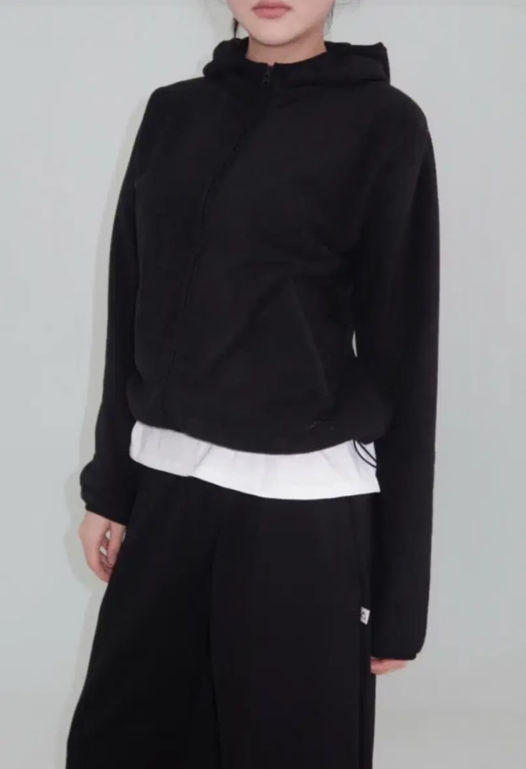 yue project 유 후디 후리스(Black) 상품이미지3