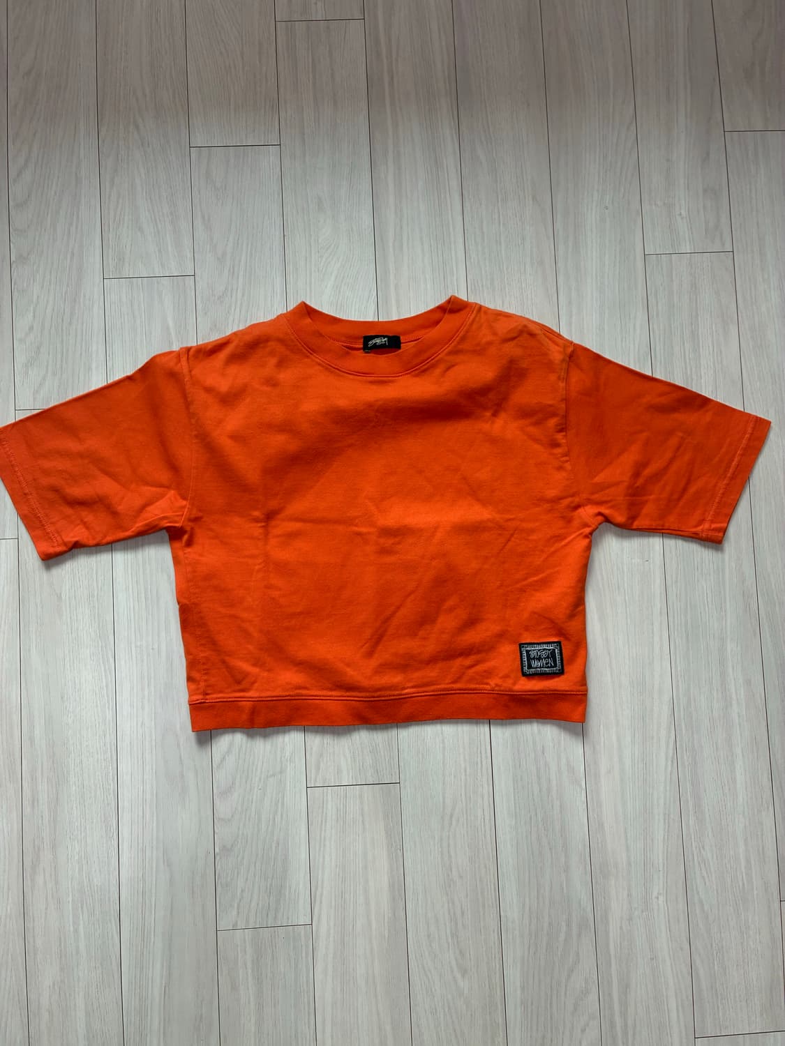 스투시 오렌지 크롭 반팔 🍊 상품이미지1