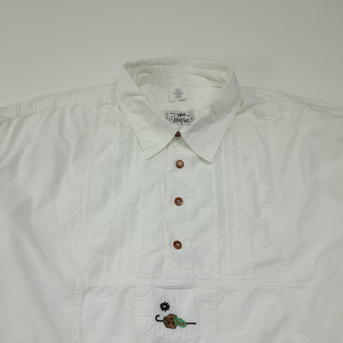 CL626 3XL 존에프지 90s 독일 트라흐텐 바바리안 알펜 셔츠 남 상품이미지2