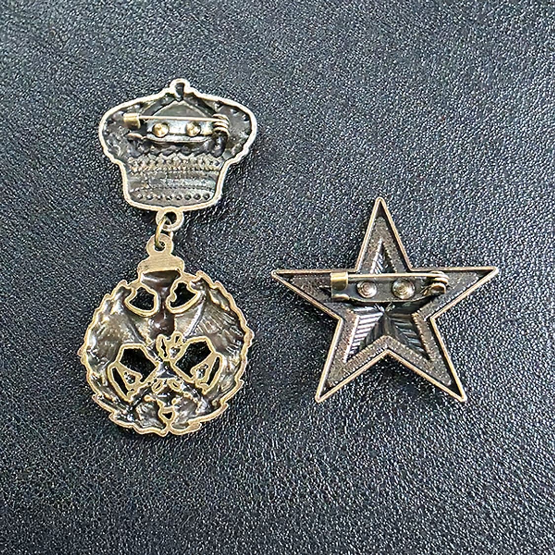 Eagor 브로치 남자 여자 엔틱 빈티지 왕관 독수리 상품이미지4