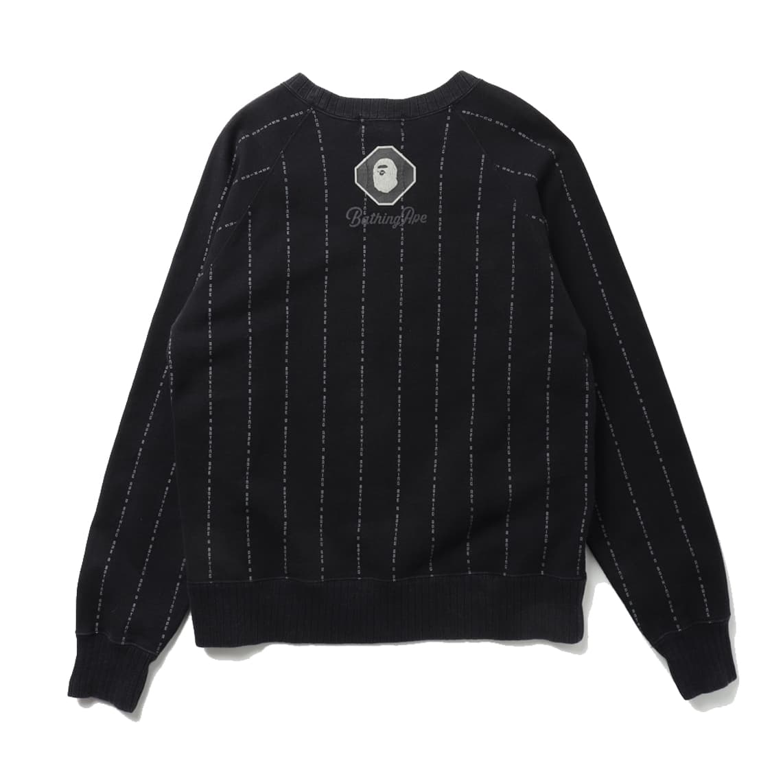 베이프 A BATHING APE Text Stripe Crewneck 상품이미지5