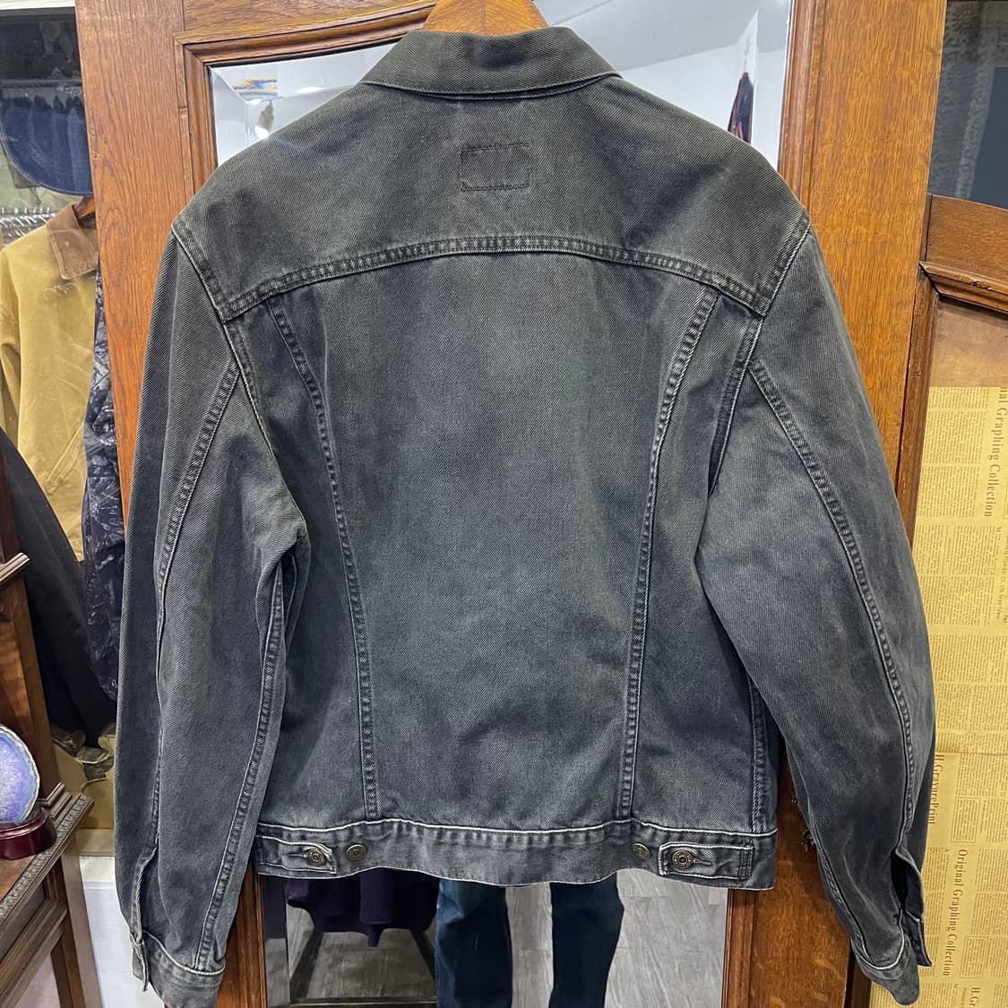90's 리바이스 블랙 트러커자켓 상품이미지7
