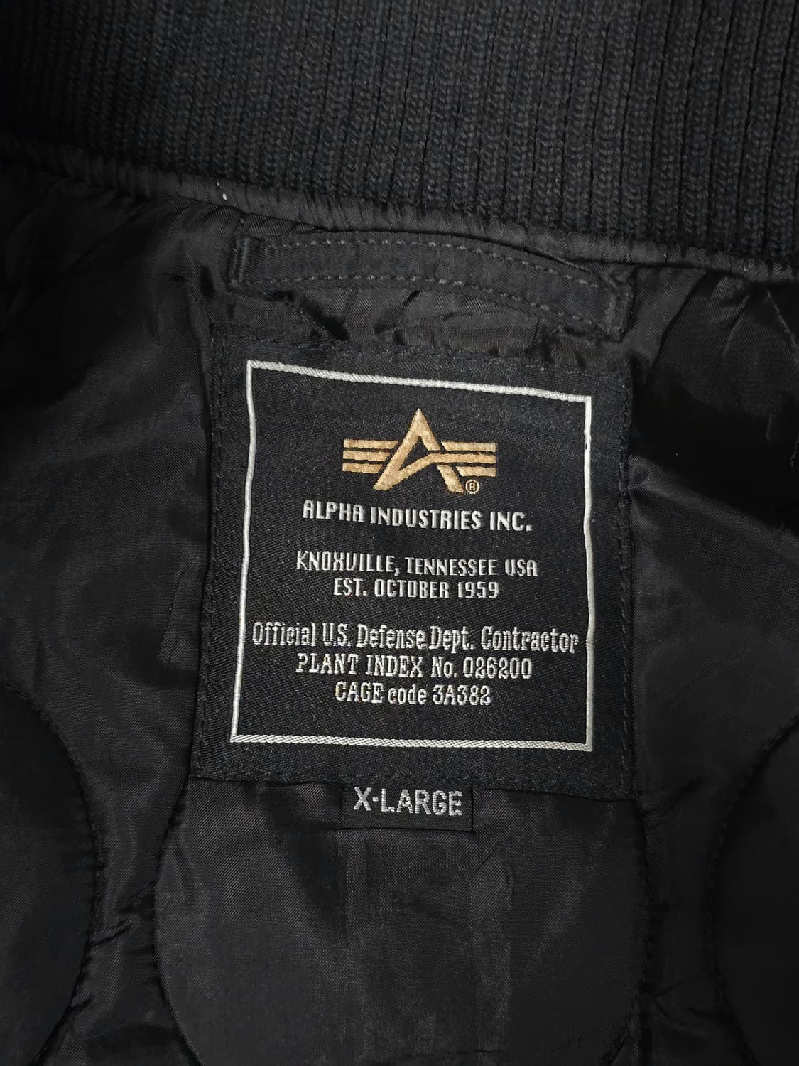 알파인더스트리 후드 MA-1 블랙 봄버 자켓 XL사이즈 상품이미지9