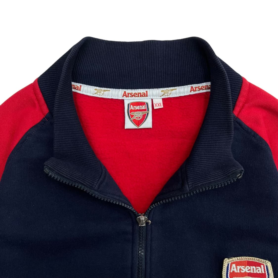 아스날 레드배색 네이비 집업 XXL 상품이미지5