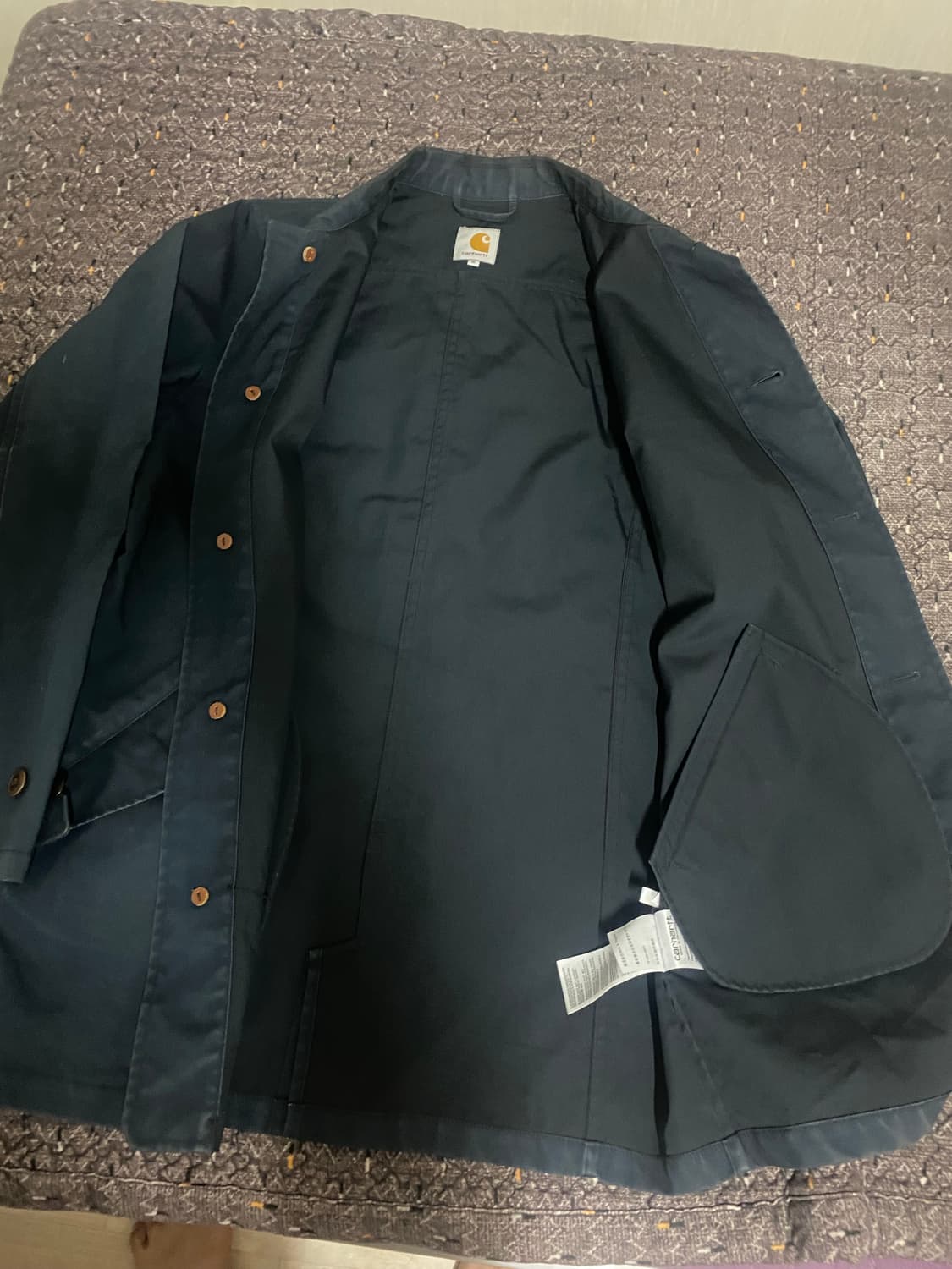 칼하트 네이비 컬러 코트 상품이미지2