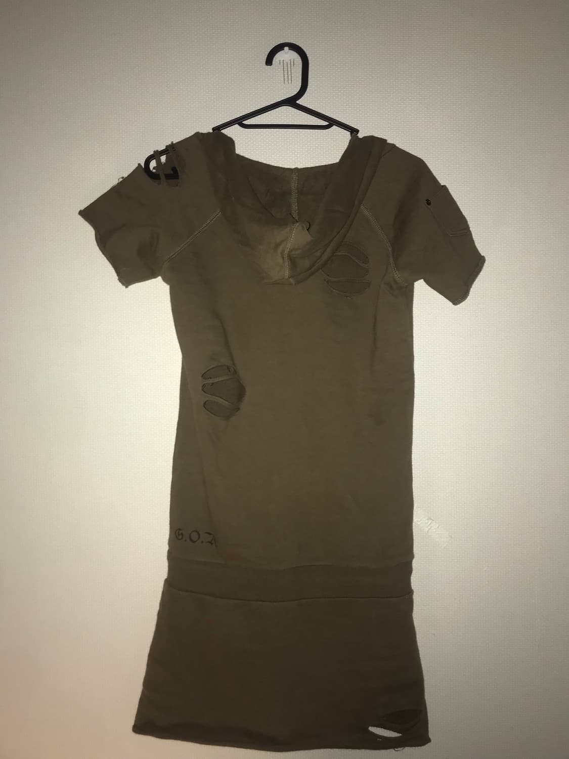 G.O.A 00's grunge details hoody onepiece 상품이미지1