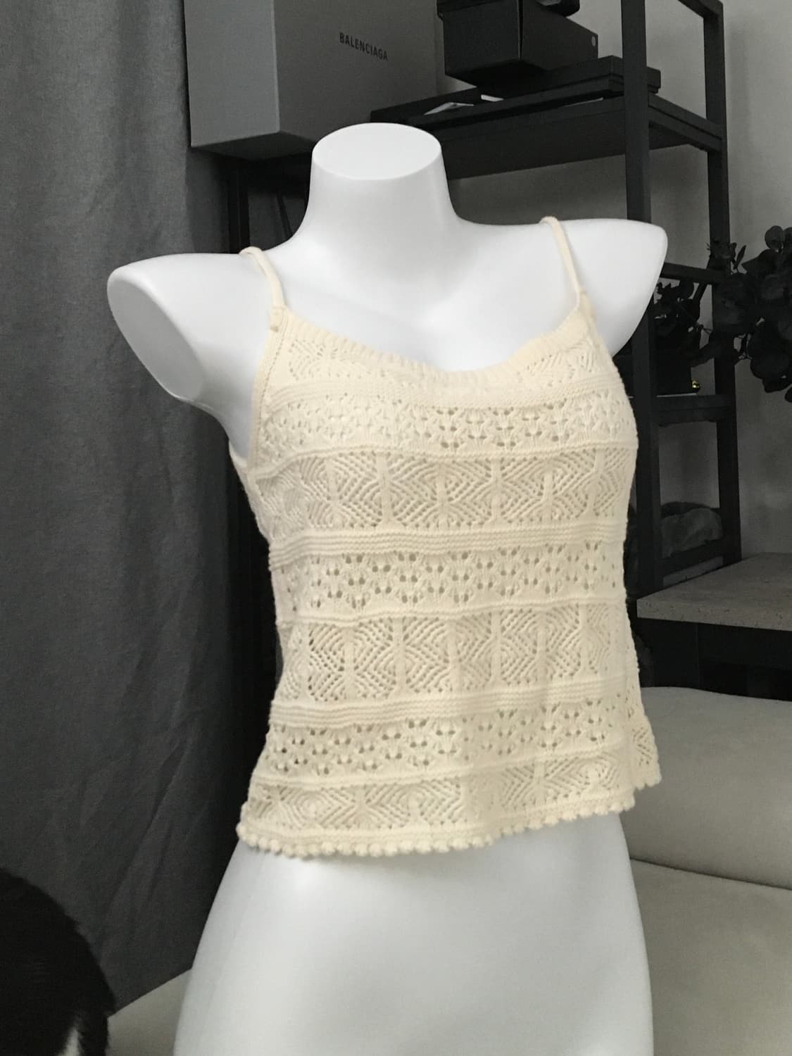 ༒ Ivory Beach Knit Sleeveless 상품이미지1