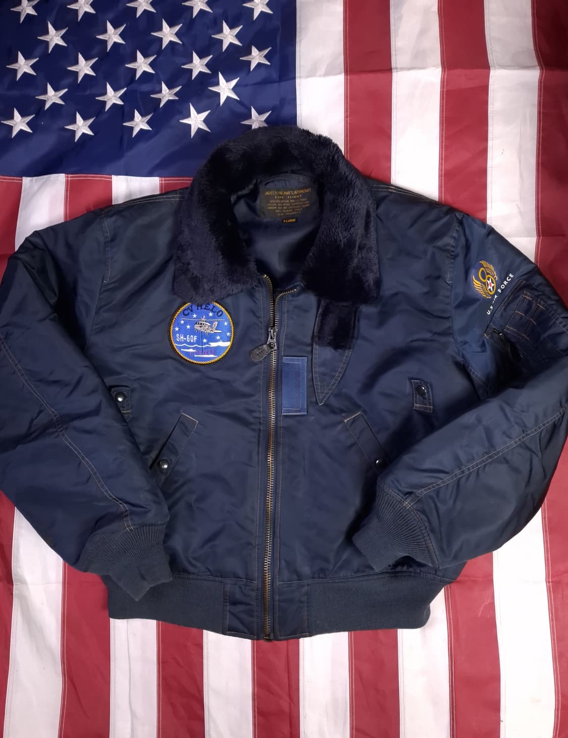 빈티지 밀리터리 미공군 TYPE 항공자켓 상품이미지1