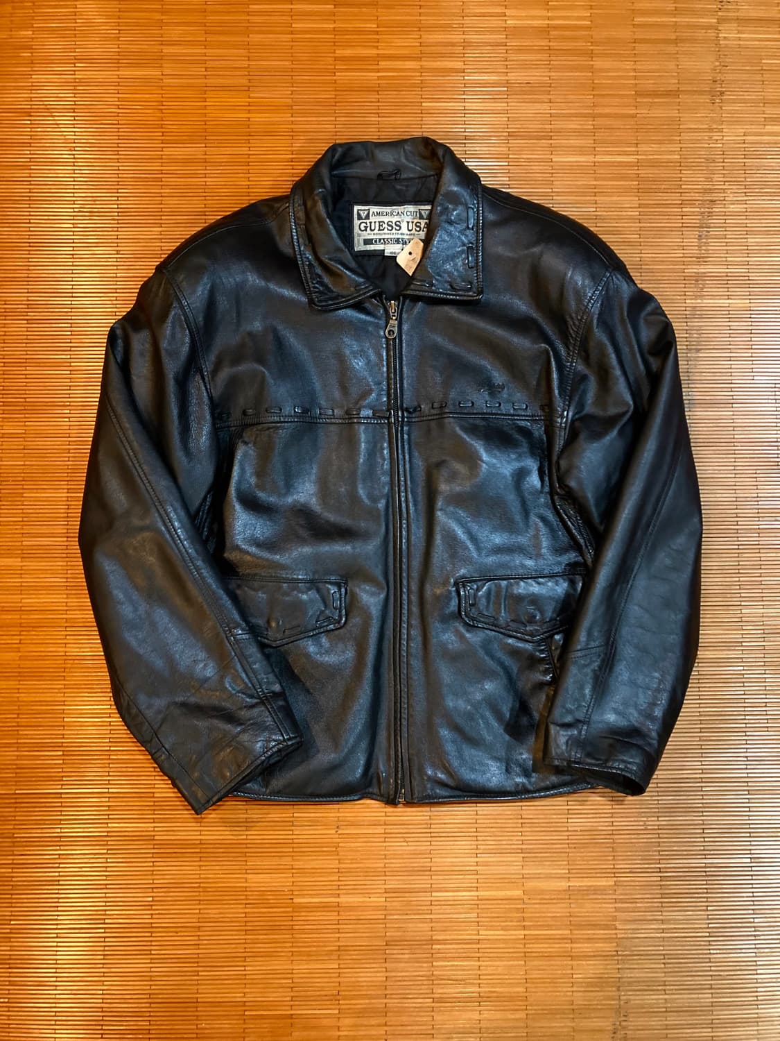 게스 USA 램스킨 레더자켓 상품이미지1