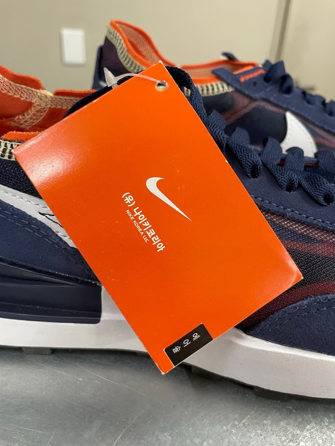 나이키 와플 원 미드나잇 네이비 화이트 오렌지 275 (gr-4397) 상품이미지7