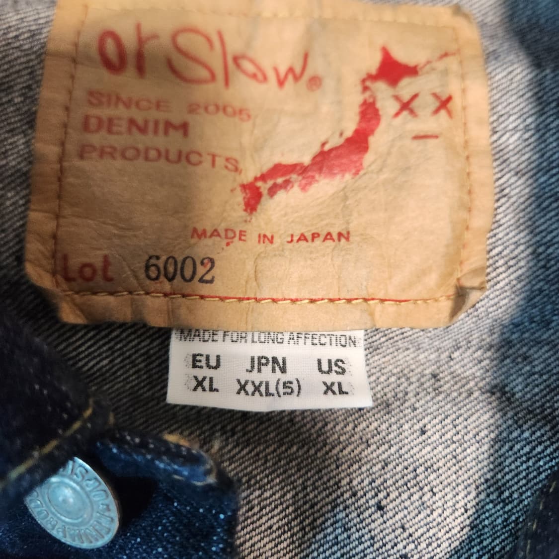 오어슬로우 2세대 트러커 데님 자켓 상품이미지8