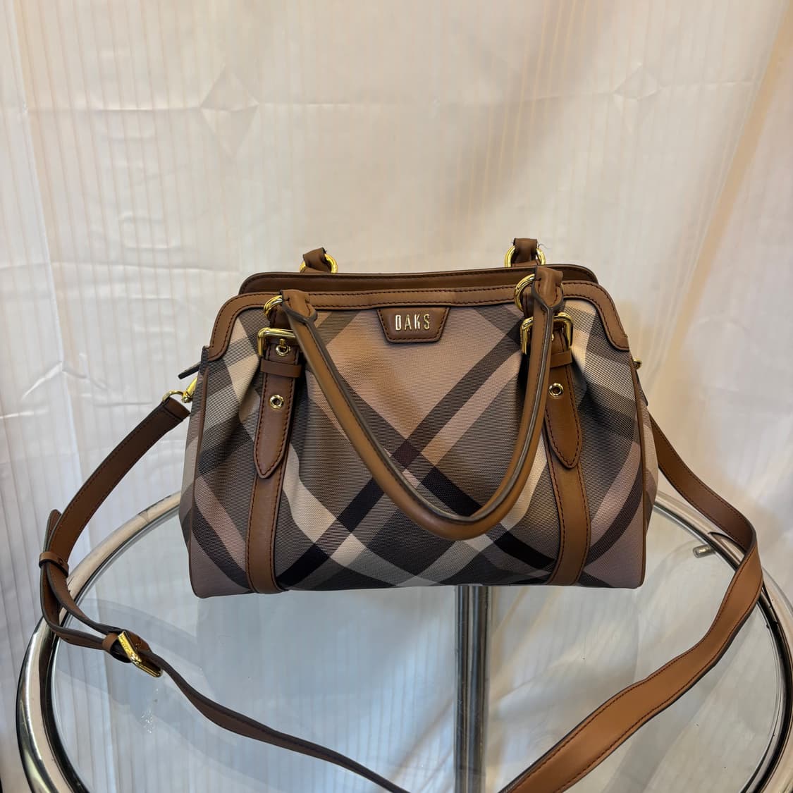 정품 닥스 체크 투웨이 토트백     상품이미지1