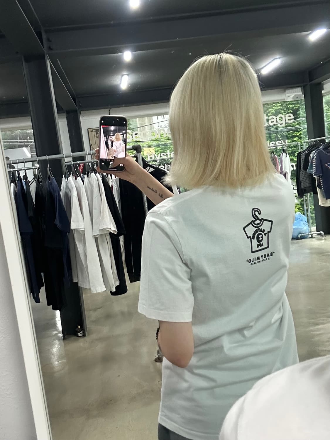 베이프 마일로 컬리지 반팔 티셔츠 상품이미지3