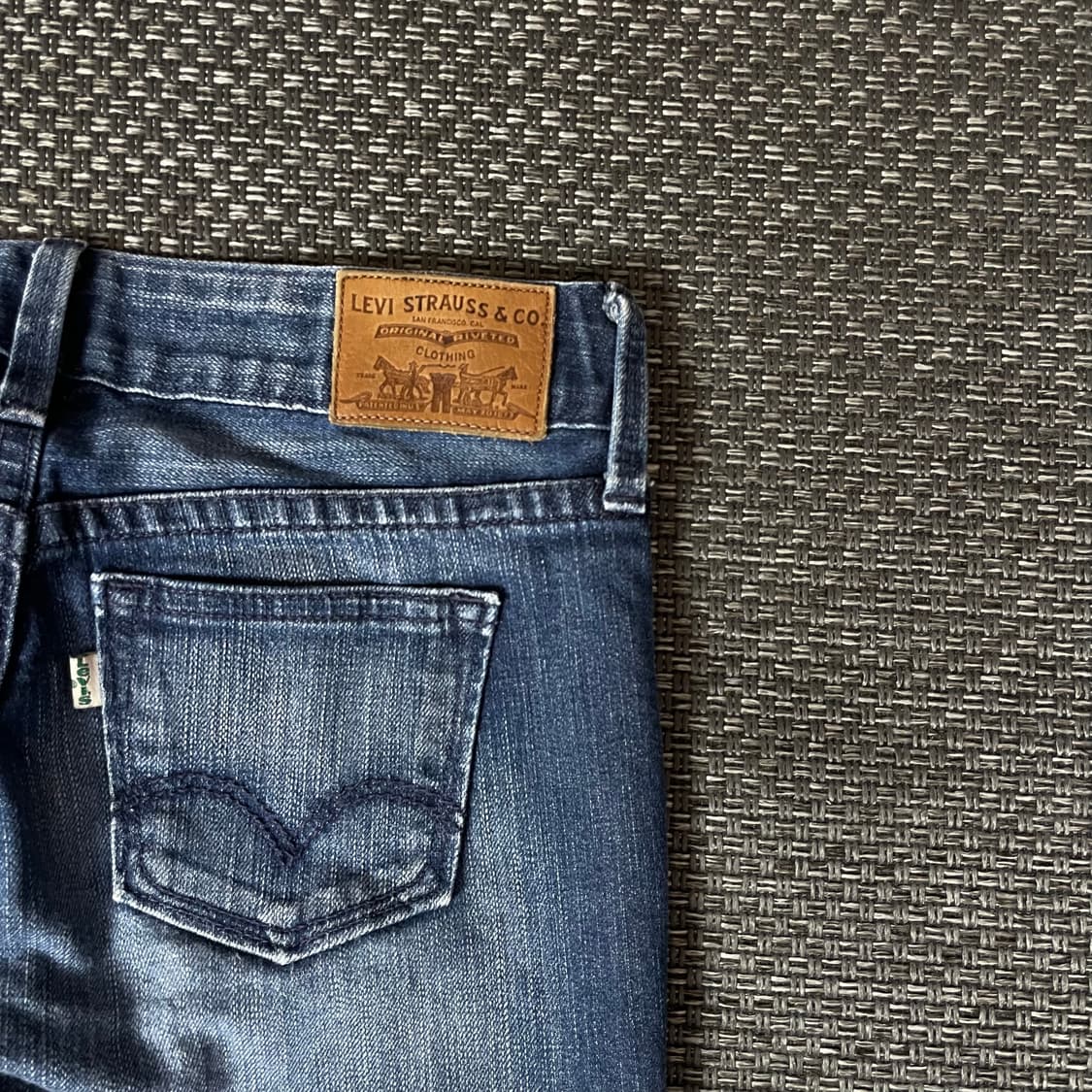 (26) 리바이스 그린탭 중청 워싱 데님 팬츠 세미부츠컷 상품이미지6