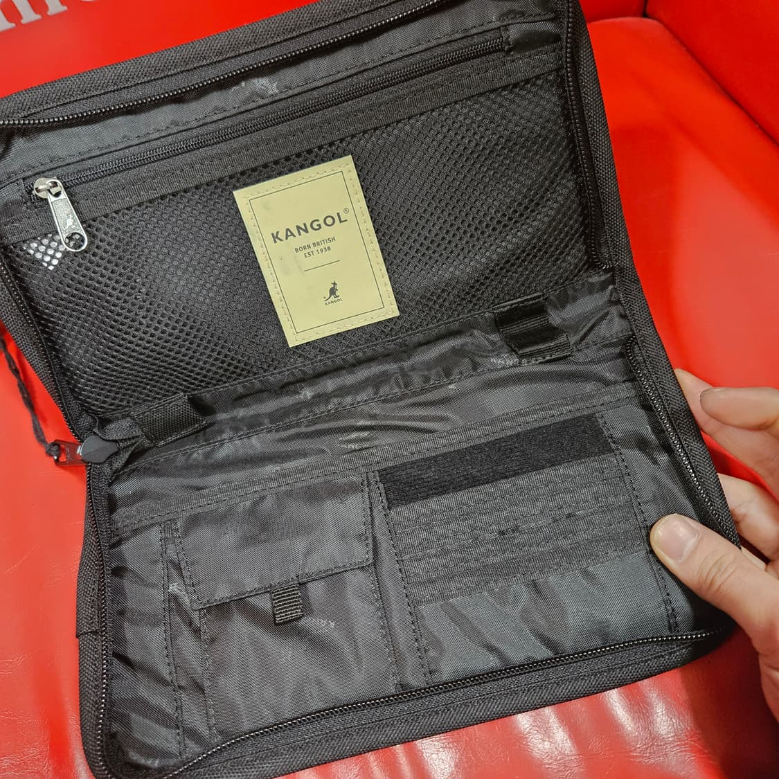 (새상품) 캉골(KANGOL) 미니 나일론 크로스백 19 x 13.5 상품이미지4