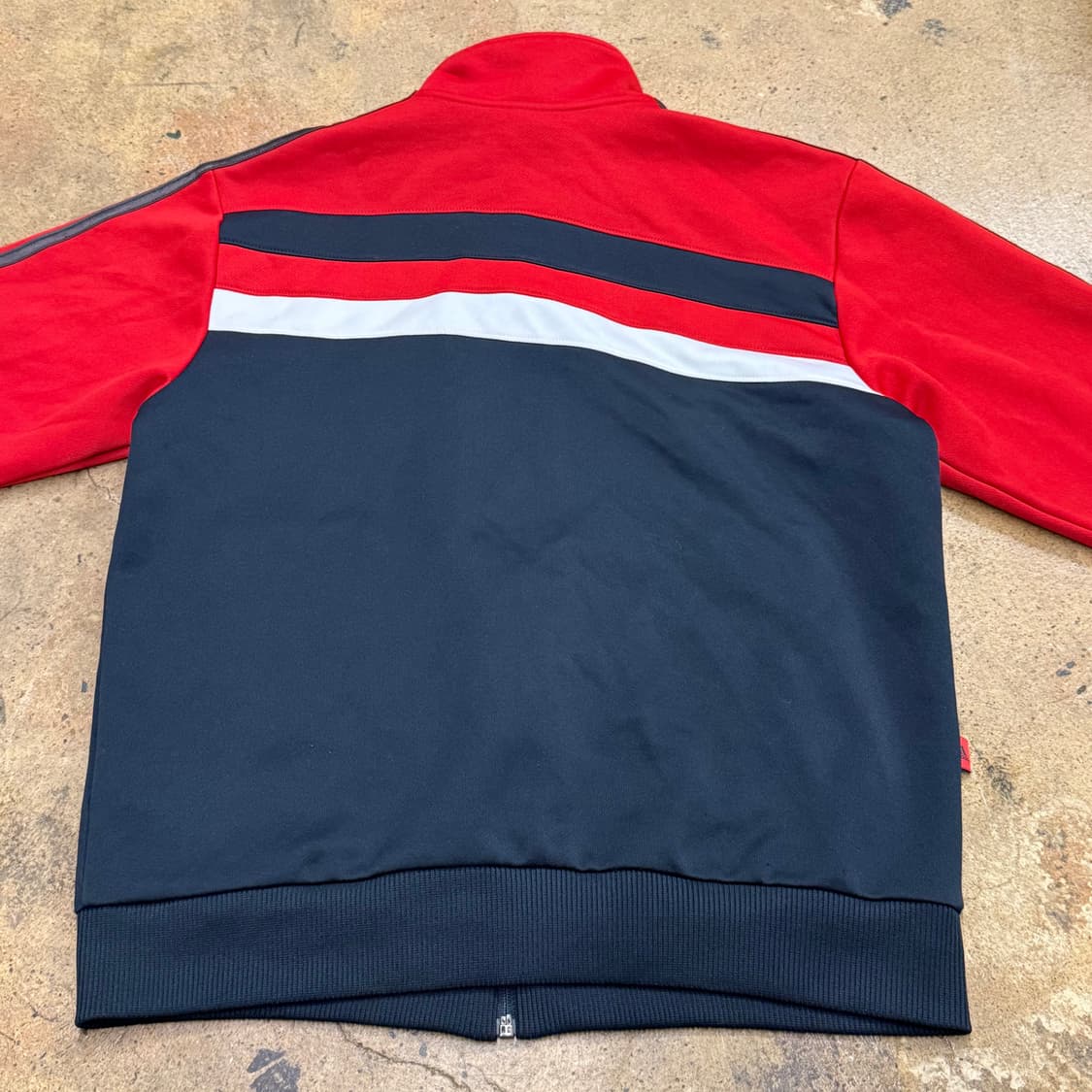 [정품/95] 아디다스 레드 블랙 트랙탑 별무늬 포인트 져지 b16 상품이미지4